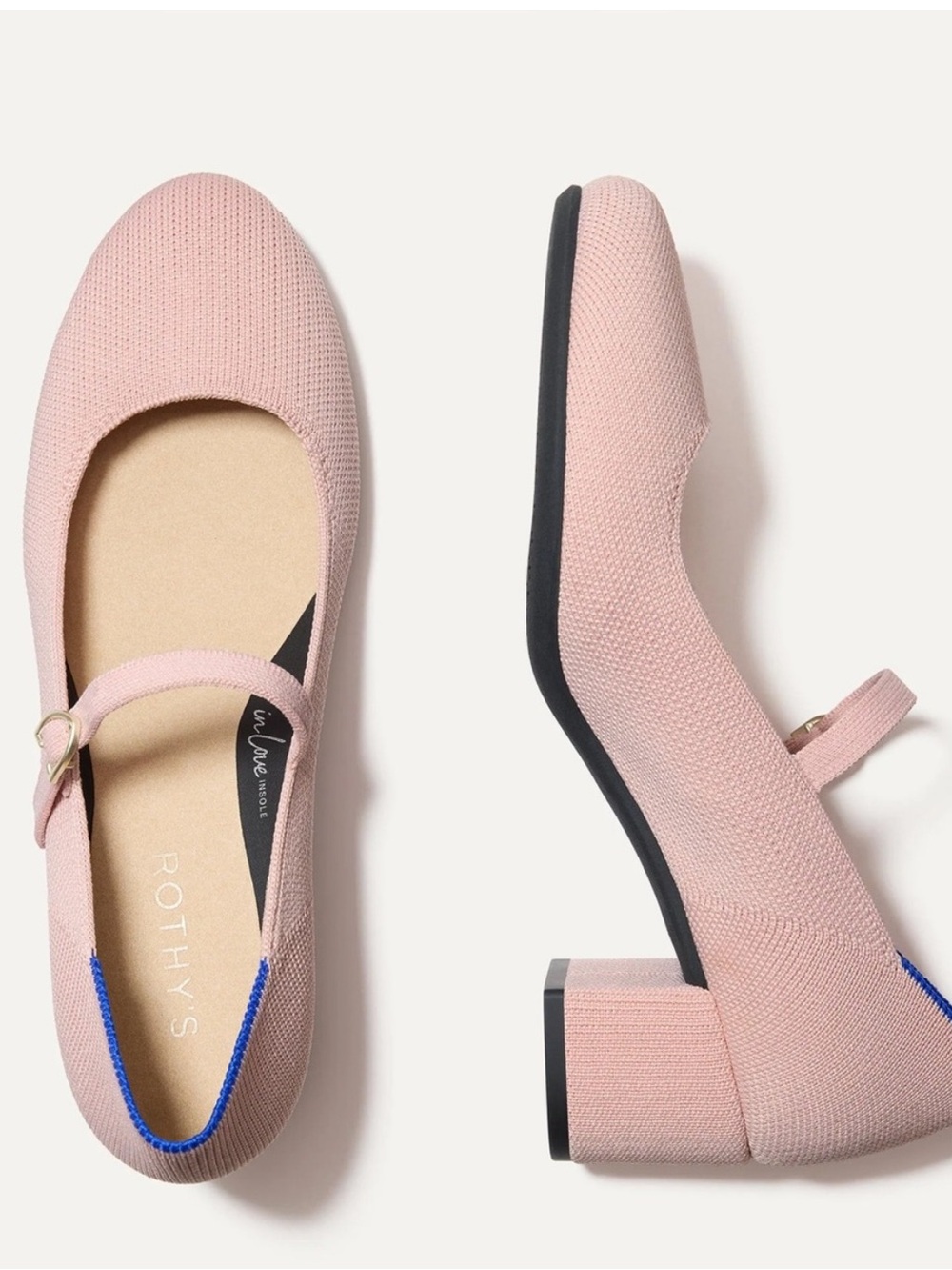 Rothy's The Mary Jane Heel in the Ballerina pink NEW size 8.5